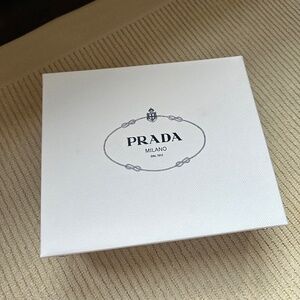 Prada white box with studs
